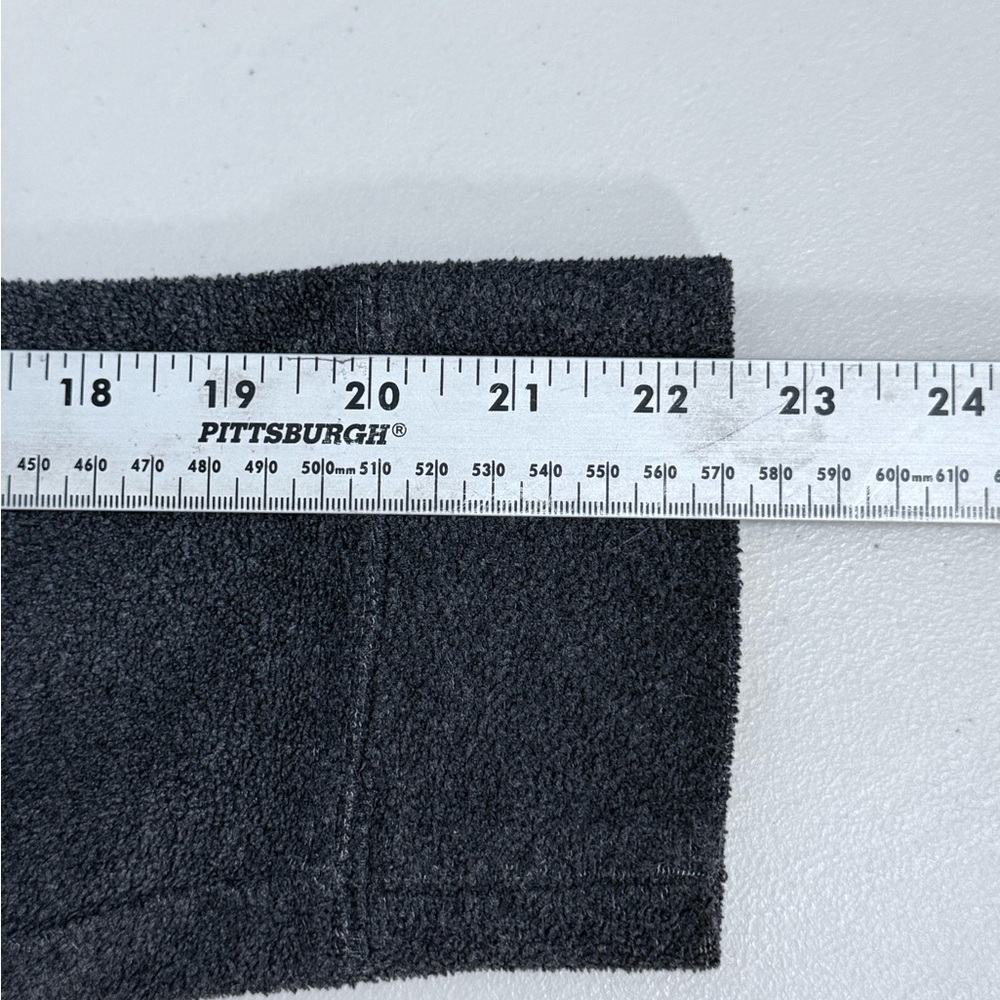Vintage Old Navy Hoodie Mens S Gray Fleece Y2K Spellout Streetwear Fuzzy - Picture 6 of 9